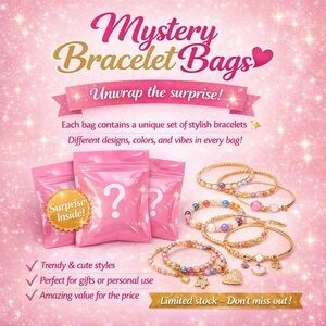Mystery Bracelet Bags - Pink Gold Multicolor Bracelet Set